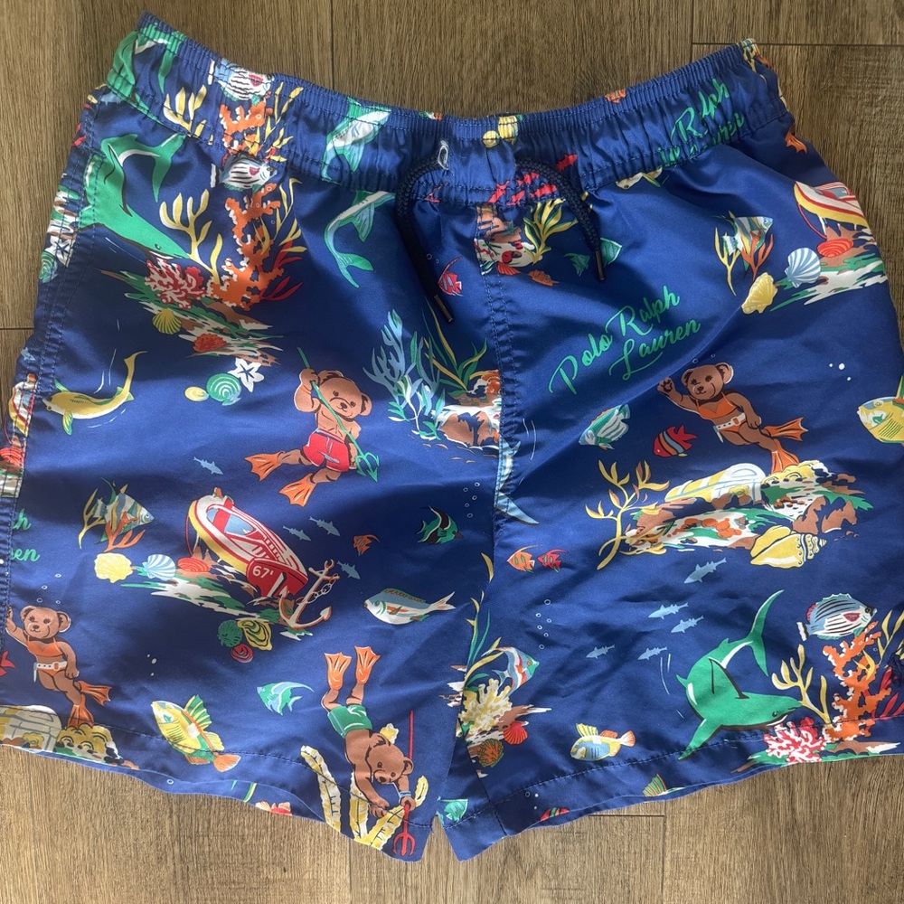 Polo by Ralph Lauren Boy’s Swim Trunks Polo Bear Bathing Suit Boys size 16